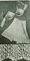 vintage camiknicker knitting pattern