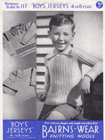 boys jumper knitting pattern vintage 1930s including fair isle