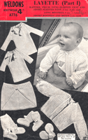 vintage babies under wear knitting pattern 1940s