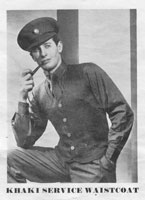 vintage army waistcoat knitting pattern 1940s