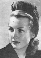 vintage ladiesturban simpel to knit 1940s