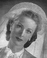 1930s bridal halo in crochet 