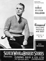 mens 1930s knitting pattern jumper
