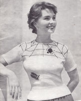 jean simmonds fair isle spider knitting pattern 1940s