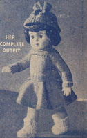 vintage doll knitting pattern 1955