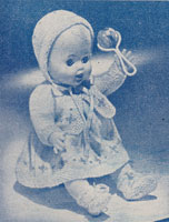 vintage baby doll knitting pattern 1960