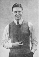 vintage man's knitting pattern for jumoer 1930s