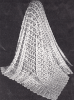 vintage bairnswear shawl knitting pattern from the 1930s barinswear 147