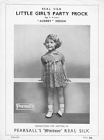 vintage silk dres knitting pattern 1930s little girls