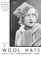 vintage ladies hat knitting pattern 1920s