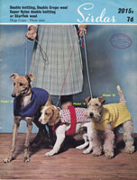 Dog Coat knitting pattern in 3 sizes