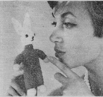 vintage toy rabbit