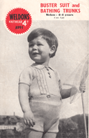 vintage boys buster suit knitting pattern form 1940s
