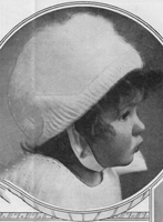 vintage furry bonnet for milly from early 19century knitting pattern
