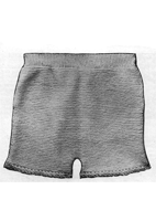 pants for little girl from 1920s knitting pattern
