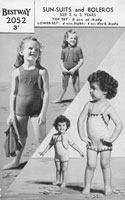 vintage girls swim suit 1940s knitting patterns