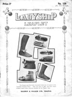 vintage early knitting pattern for bed socks and slippers