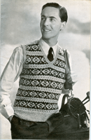 mens Fair Isle knitting pattern