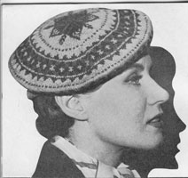 vintage ladies fair isle hat knitting patterns