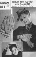 vintage knitting pattern ladies go=loves wartime 1940s