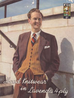 Great vintage men's knitting pattern for waistcoat
