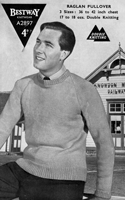 vintage stocking stitch jumper for men 1940s