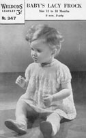 vintage baby dress knitting patterns 1940s