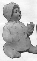 baby pram set knitting pattern for baby Milly from 1920s