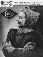 fair isle pixie hood knitting patterns