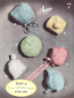 angora baby bonnet knitting patterns