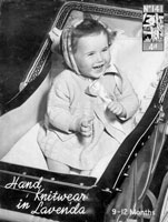 vintage baby knitting pattern afternoon set 1940s
