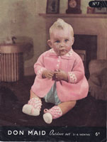 vintage baby knitting pattern 1950