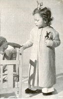 vintage knitting pattern for child's dressing gown