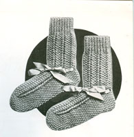 bed socks knitting pattern