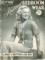 vintage bed jacket knitting patterns