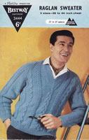 vintage aran cable sweater knitting pattern