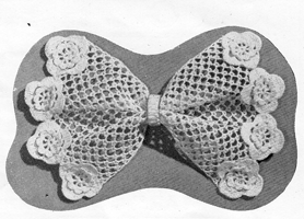 vintage crochet bow 3