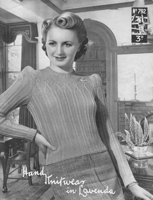 vintage 1930s knitting pattern fir lovely jumper