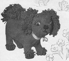 vintage lion knitting pattern 1950s