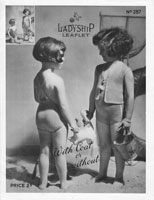 vintage girls swim suit and jacket knitting pattern 1930s