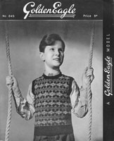vintage fair isle jumper knitting pattern 1940s