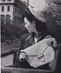 vintage knitting ladies hats 1950