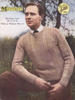 Great vintage knitting pattern men's jumper