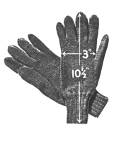 ladies RAF gloves issue pattern 1940s