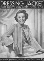 vintage ladies bedjacket knitting pattern