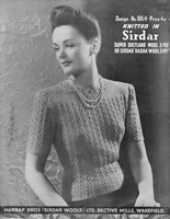 ladies jumper knitting pattern 1940s