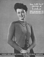 vintage sirdar 1930s knitting pattern 