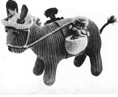 vintage donkey knitting pattern from 1937