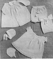vintage baby layette from 1940s