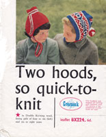 vintage girls fair isle bonnet knitting pattern 1950s